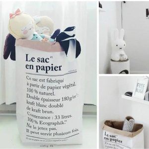 Le Sac en papier p,kraft aper bag cute storage